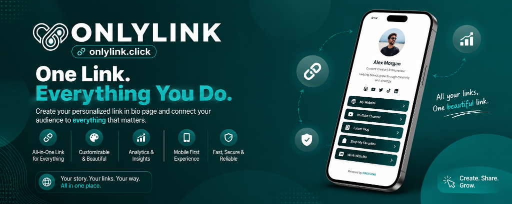 OnlyLink.click - One Link. Everything You Do.